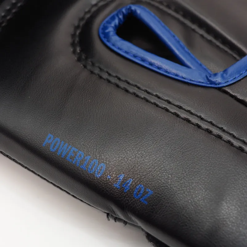 Боксерские перчатки Adidas Power 100 Черно-синие-10 унций