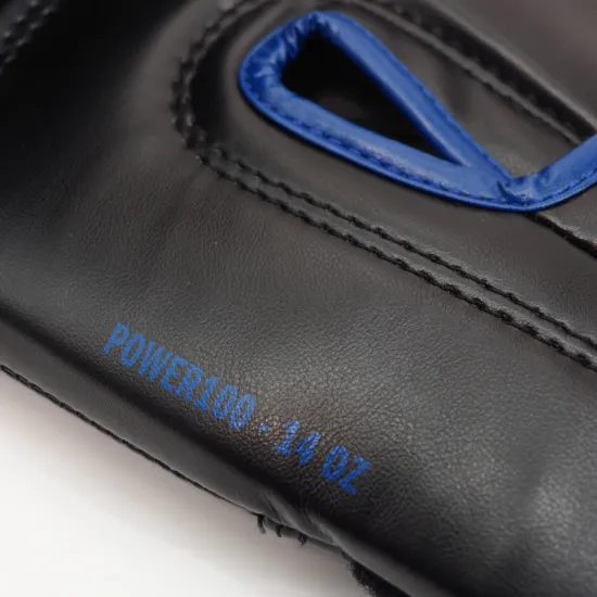 Боксерские перчатки Adidas Power 100 Черно-синие-10 унций