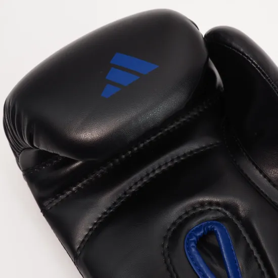 Боксерские перчатки Adidas Power 100 Черно-синие-10 унций