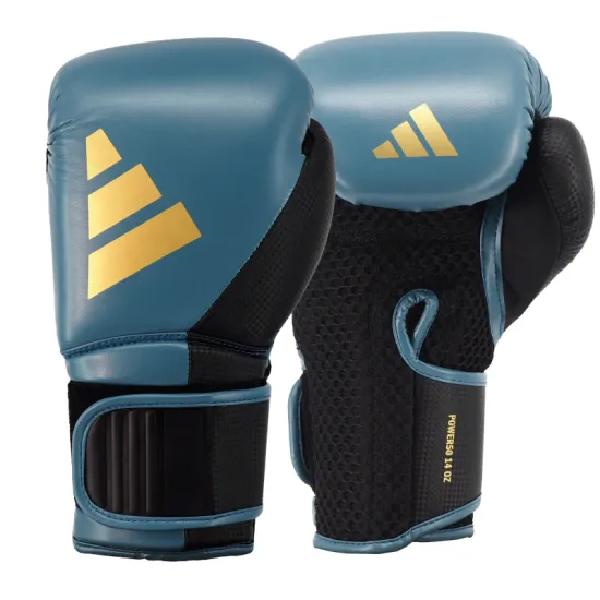 Боксерские перчатки Adidas Power 50 Синие-10 унций