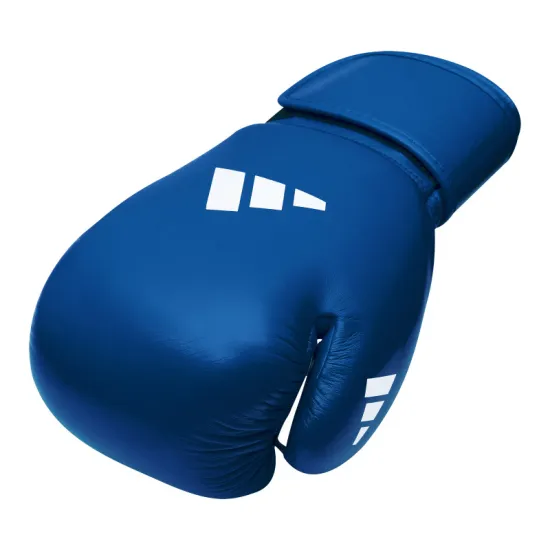 Боксерские перчатки Adidas с лицензией World Boxing Синие-10 унций