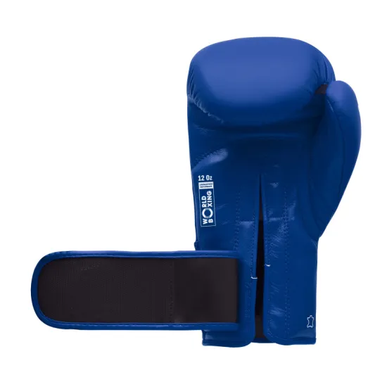 Боксерские перчатки Adidas с лицензией World Boxing Синие-10 унций