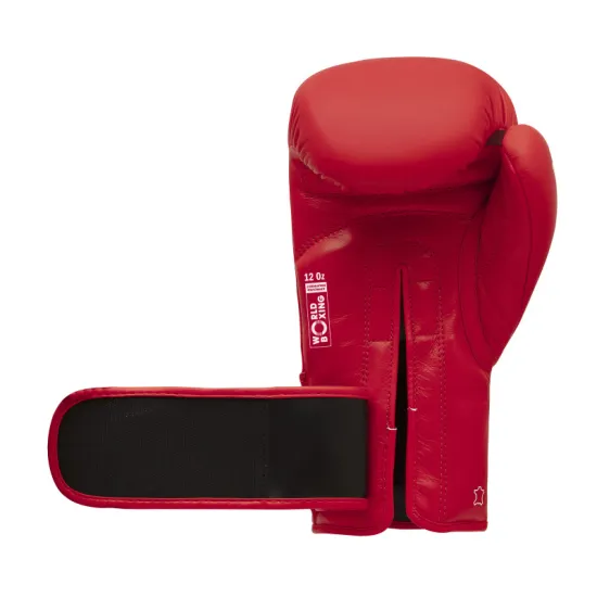 Боксерские перчатки Adidas с лицензией World Boxing Красные-10 унций