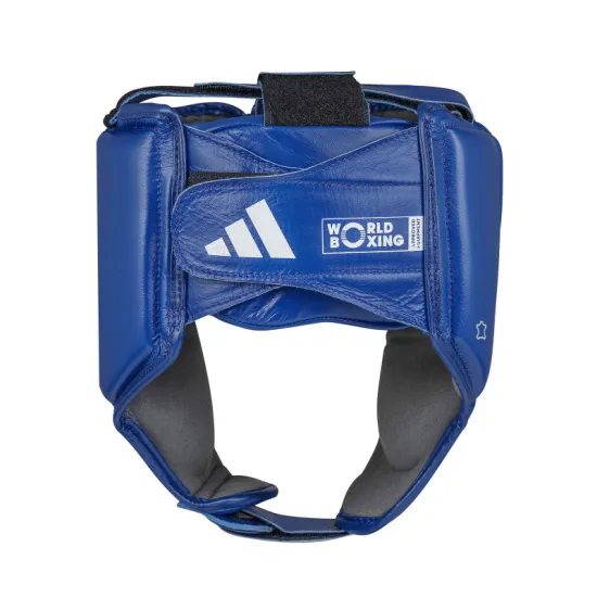 Боксерский шлем Adidas с лицензией World Boxing Синий-S