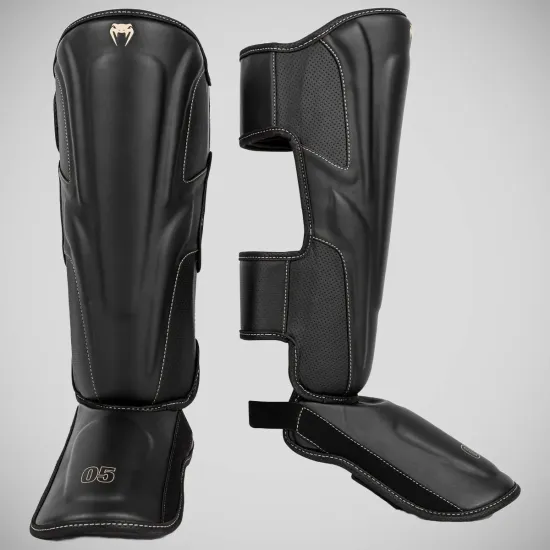 Защита ног Venum Impact Evo Shinguards Black-M