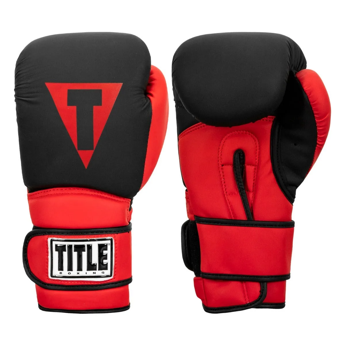 Боксерські рукавиці TITLE Boxing Guts and Glory Black/Red S 10oz (бинти 4м. в комплекті)