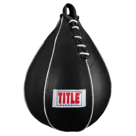 Пневмогруша боксерская TITLE Classic Super Speed ​​Bag V2 Black-15х23см