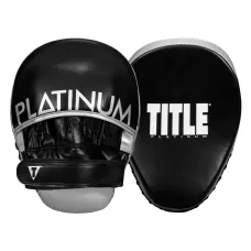 Лапы боксерские TITLE Platinum Prolific Punch Mitts Black/Silver-19x24см