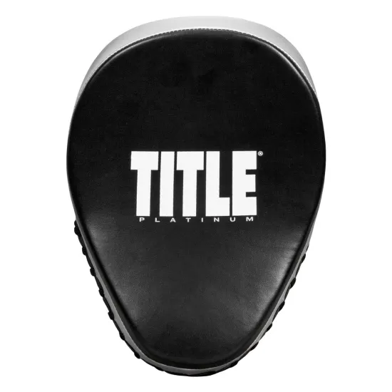 Лапы боксерские TITLE Platinum Prolific Punch Mitts Black/Silver-19x24см