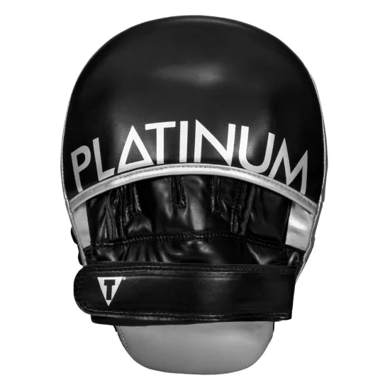 Лапы боксерские TITLE Platinum Prolific Punch Mitts Black/Silver-19x24см