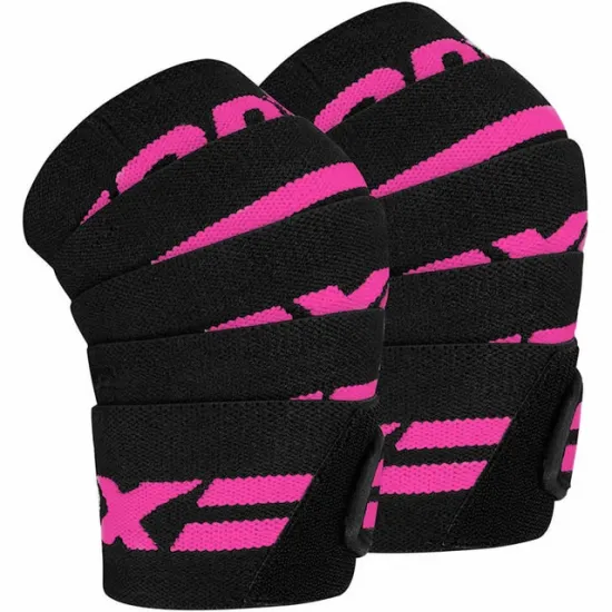 Бинты на колени RDX K2 GYM Knee Wrap PINK PRO