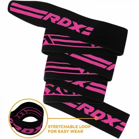 Бинты на колени RDX K2 GYM Knee Wrap PINK PRO