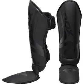 Захист гомілки та стопи RDX SHIN INSTEP T15 MATTE BLACK PLUS-M