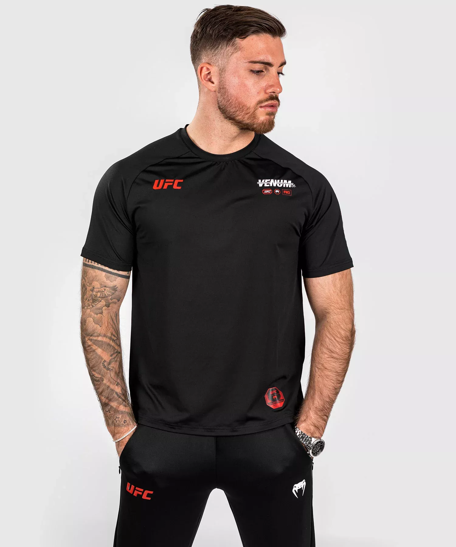 Футболка Venum UFC Adrenaline Fight Week Men’s Dry-tech Black-S