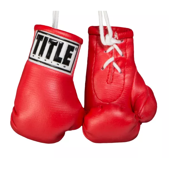 Брелок перчатки боксерские TITLE Mini Boxing Gloves Красный