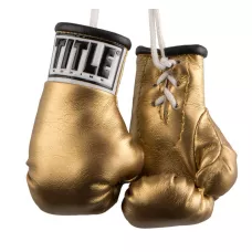 Брелок перчатки боксерские TITLE Mini Boxing Gloves Gold