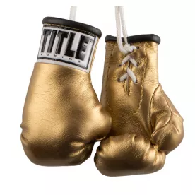 Брелок перчатки боксерские TITLE Mini Boxing Gloves Gold