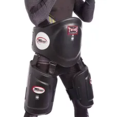 Защита тела и бедер Twins BEPTL-1 Belly and Low Kick Pads Black-L