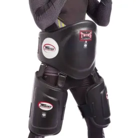 Захист тіла та стегон Twins BEPTL-1 Belly and Low Kick Pads Black-S