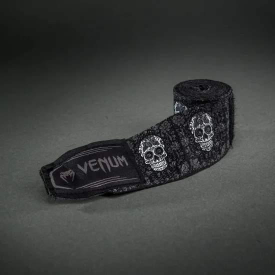 Бинти Venum Kontact Evo Santa Muerte Handwraps Black-3м