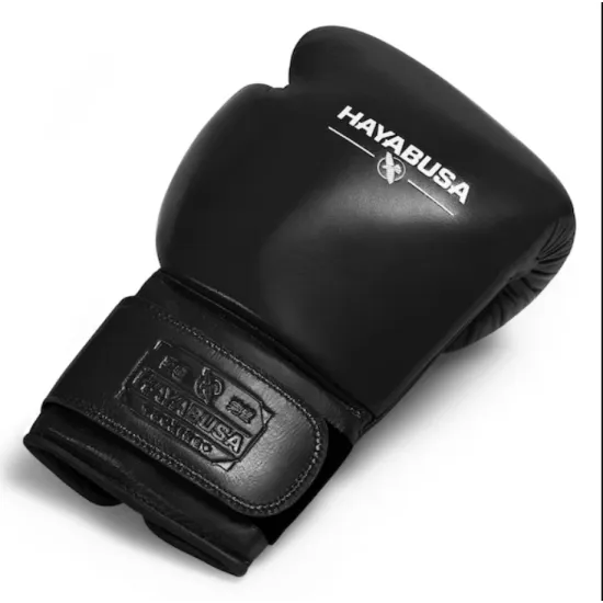 Боксерские перчатки Hayabusa Pro Boxing Gloves Black-12 унций