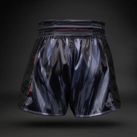 Шорты муай тай Venum Demon Muay Thai Shorts Black/Grey-S