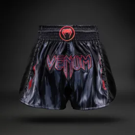 Шорты муай тай Venum Demon Muay Thai Shorts Black/Grey-S