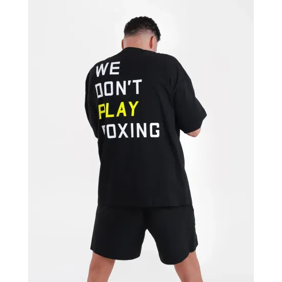 Футболка BOXRAW We Don't Play Boxing Oversized Чорна-S