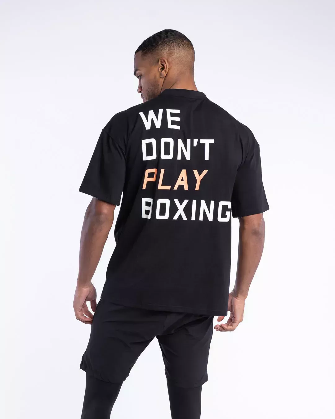 Футболка BOXRAW We Don't Play Boxing Oversized Черная-S