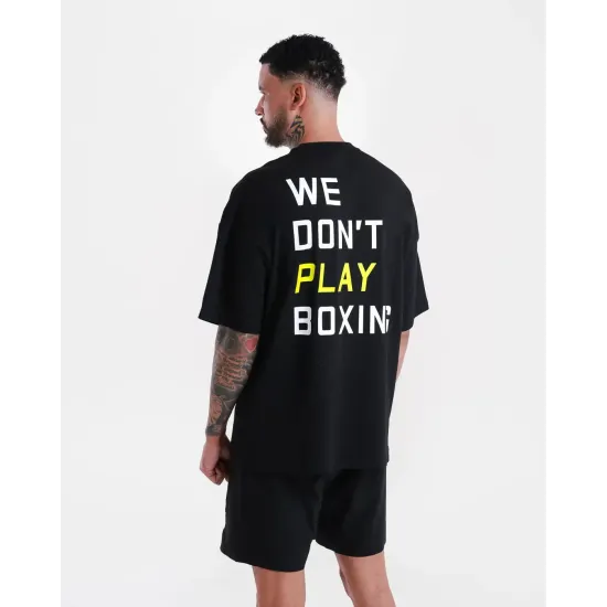 Футболка BOXRAW We Don't Play Boxing Oversized Чорна-S