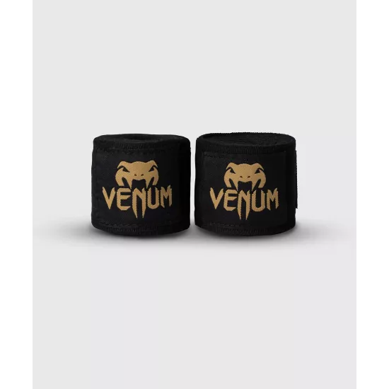 Бинти Venum Boxing Handwraps (2,5м)-чорно-золотий
