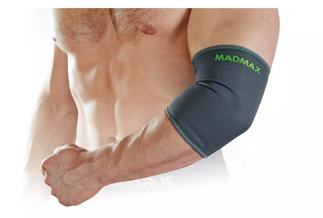 Налокітник MadMax MFA-293 Zahoprene Elbow Support Dark Grey/Green M-1шт