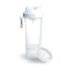 Шейкер спортивний SmartShake Slim 500ml Pure White