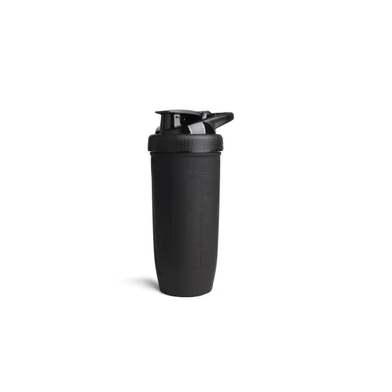 Шейкер спортивний SmartShake металевий Reforce Stainless Steel 30oz/900ml Black