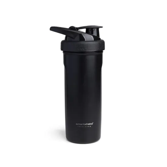 Шейкер спортивний SmartShake металевий Insulated Steel 750ml Black