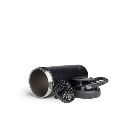Шейкер спортивний SmartShake металевий Insulated Steel 750ml Black