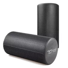 Массажный ролик (валик) 7SPORTS гладкий Foam Roller EVA черный (30*15см.)