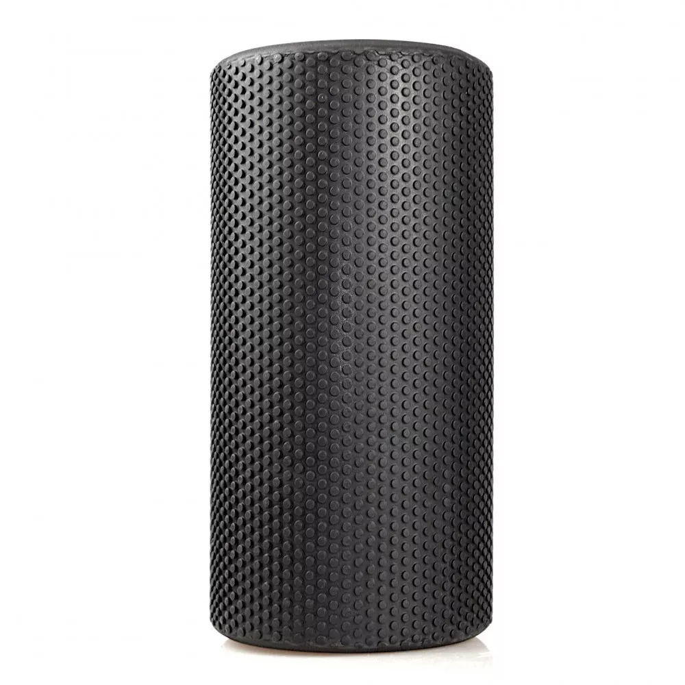 Массажный ролик (валик) 7SPORTS гладкий Foam Roller EVA черный (30*15см.)