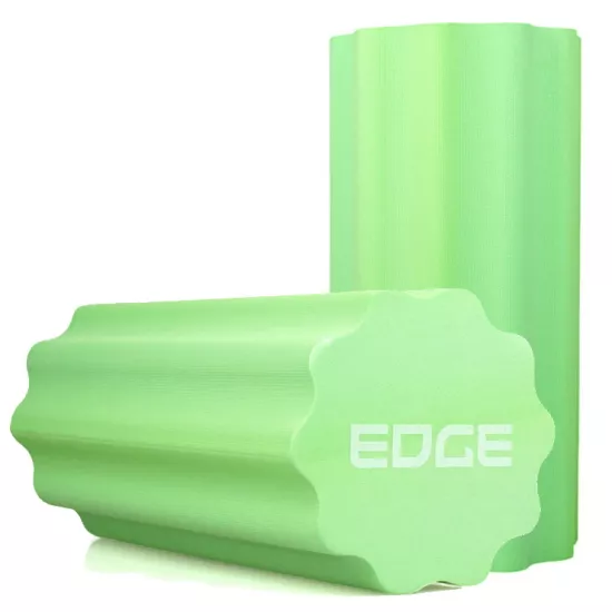 Масажний ролик EDGE профільований YOGA Roller EVA RO3-30 зелений (30*15см.)