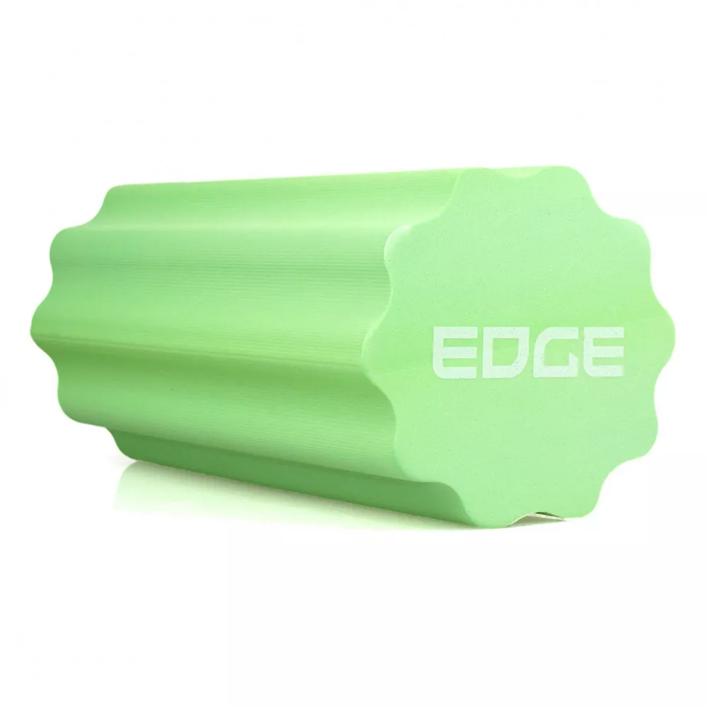 Масажний ролик EDGE профільований YOGA Roller EVA RO3-30 зелений (30*15см.)
