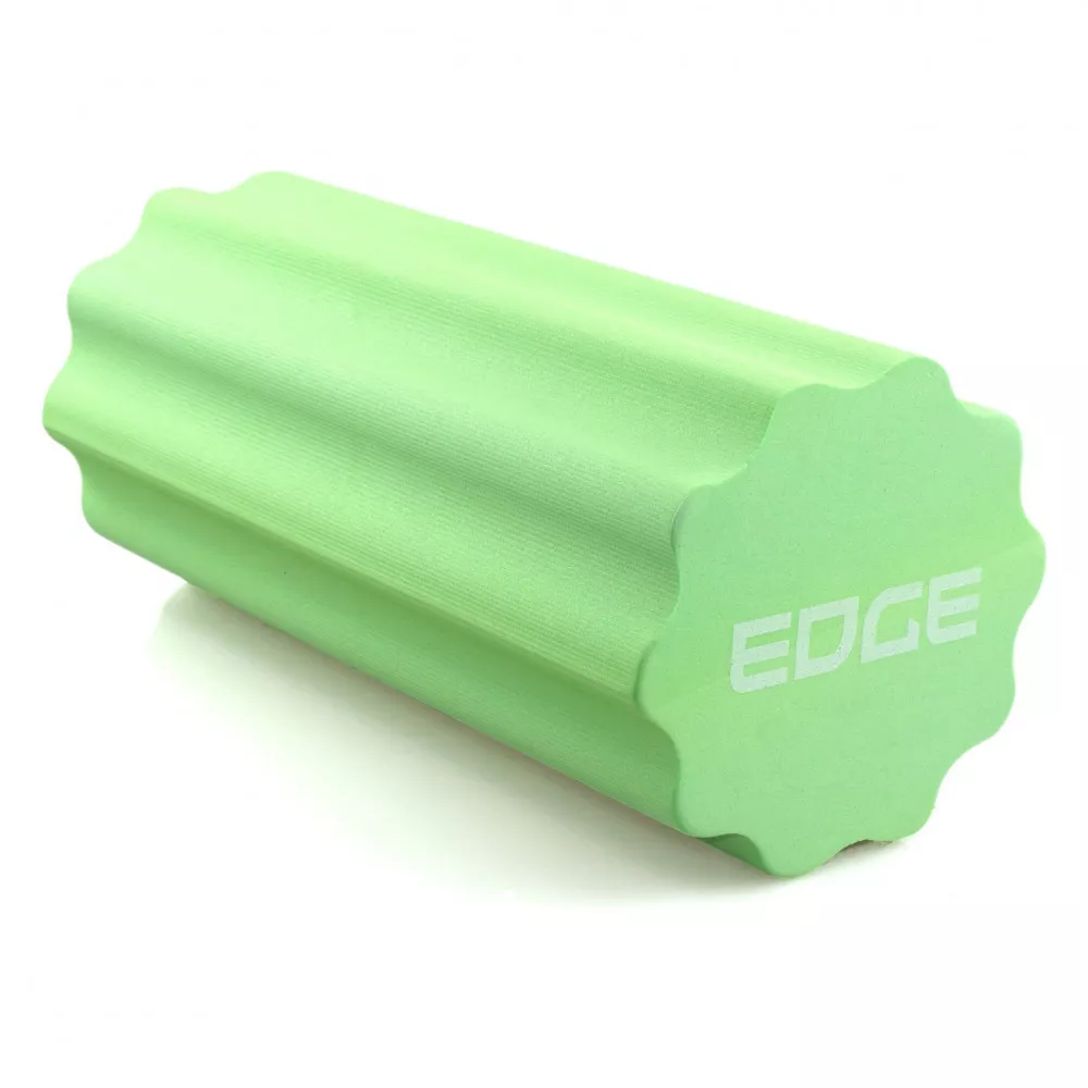 Масажний ролик EDGE профільований YOGA Roller EVA RO3-30 зелений (30*15см.)