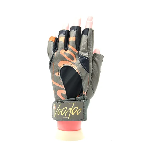 Рукавички для фітнесу MadMax MFG-921 Voodoo Light grey/orange S