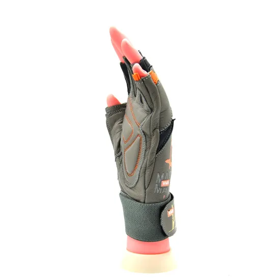 Рукавички для фітнесу MadMax MFG-921 Voodoo Light grey/orange S