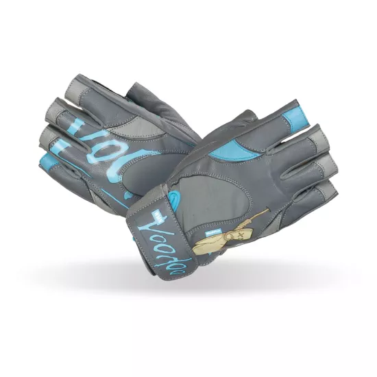 Рукавички для фітнесу MadMax MFG-921 Voodoo Mid grey/light blue M