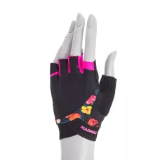 Перчатки для фитнеса MadMax MFG-770 Flower Power Gloves Black/Pink XS