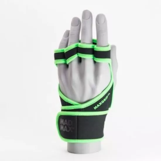 Рукавички для фітнесу MadMax MFG-303 MAXGRIP neoprene wraps Black/Grey S/M