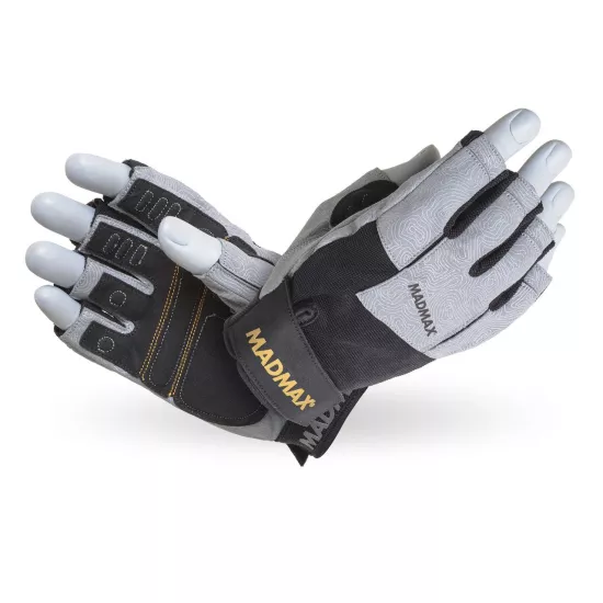 Перчатки для фитнеса MadMax MFG-871 Damasteel Grey/Black S