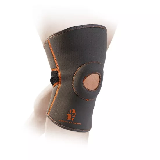 Наколінник MadMax MFA-297 Knee Support with Patella Stabilizer Dark Grey/Orange M-1шт