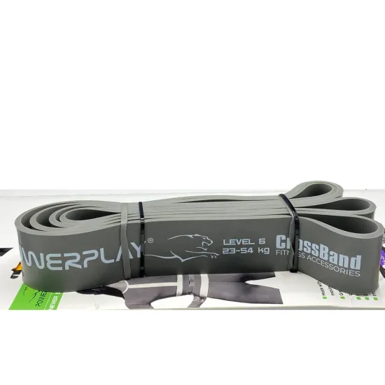 Еспандер-петля (гумка для фітнесу і кроссфіту) PowerPlay 4115 Power Band Сіра (23-54 кг)