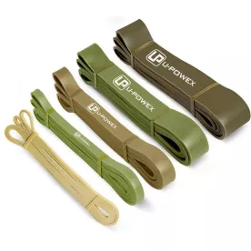 Резинові петлі для тренувань U-POWEX Pull up band set 5шт. (2.3-18.1kg) Olive